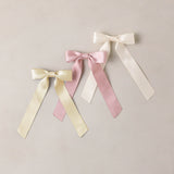 Noralee - Satin Ribbon Bows - Lemon, Natural, Lavender