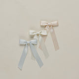 Noralee - Satin Ribbon Bow - Blush, Ivory, Powder Blue