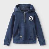 Nununu - 1/2 Zip Hood (Indigo)