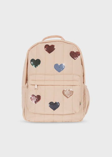 Konges Slojd - Juno Quilted Sequin Backpack - Cameo Rose