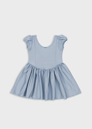 Konges Slojd - Mousse Puff Dress - Zen Blue