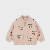 Konges Sløjd - Juno Sequin Bomber Jacket - Cameo Rose Cherries