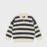 Konges Sløjd - Manis Knit Polo - Navy Stripe