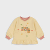 Konges Sløjd - Spotty Frill Sweat - Banana Crepe