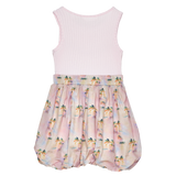 Palm Angel - Hybrid Tank Top Balloon Dress - Pink