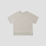Rylee & Cru - Short Sleeve Sweatshirt Heathered Oatmeal
