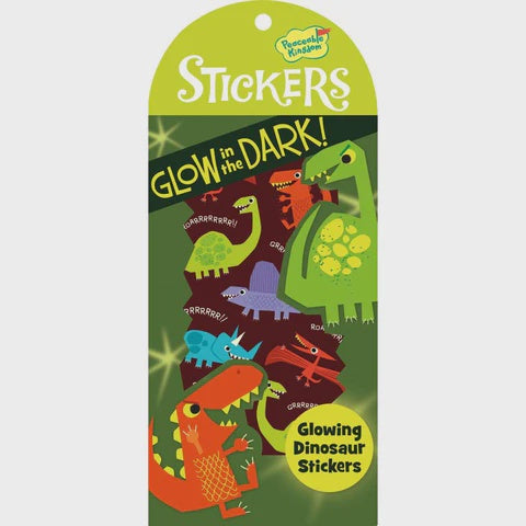 Peaceable Kingdom - Glowing Dinosaur Stickers