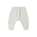 Quincy Mae - Drawstring Pant Laurel Microstripe