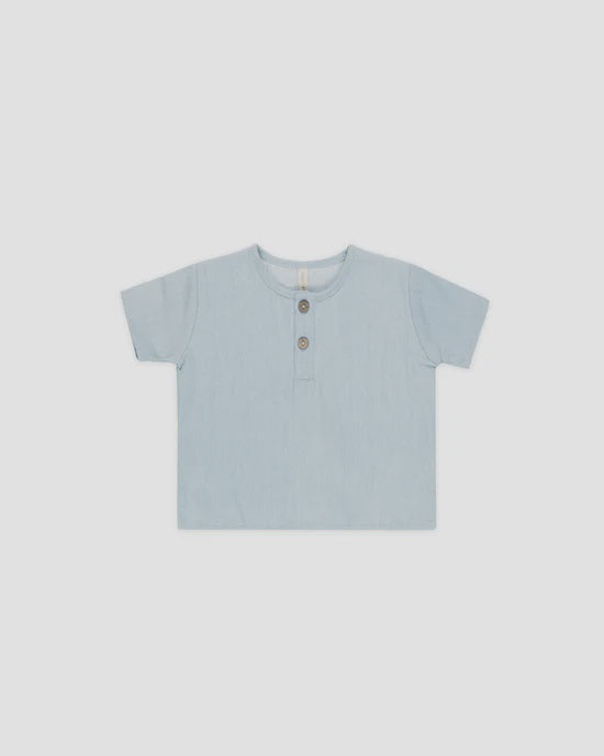 Quincy Mae - Henry Top - Chambray