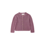 Quincy Mae - Knit Cardigan - Mulberry
