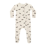 Quincy Mae - Bamboo Zip Footie - Bats