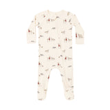 Quincy Mae - Bamboo Zip Footie Forest Friends