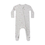 Quincy Mae - Bamboo Zip Footie Snowman