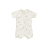 Quincy Mae - Zip Rashguard One-Piece Dinosaur