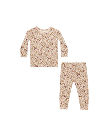 Quincy Mae - Bamboo Pajama Set - Shell Posy