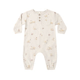 Quincy Mae - Long Sleeve Pocket Jumpsuit Fox Land