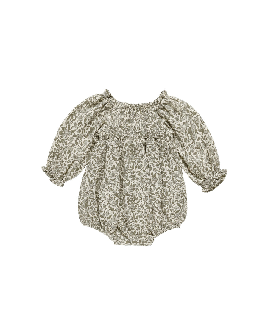 Quincy Mae - Eden Romper - Ivory Green Garden