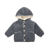Quincy Mae - Corduroy Hooded Jacket Midnight