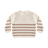 Quincy Mae - Rex Sweater Almond Stripe