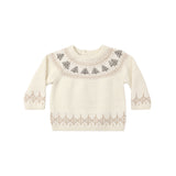 Quincy Mae - Rex Sweater Tree Fair Isle
