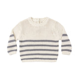 Quincy Mae - Rex Sweater Slate Stripe