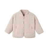 Quincy Mae - Shearling Zip Jacket Rose Water