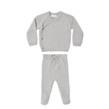 Quincy Mae - Knit Wrap Top + Pant Set Cloud