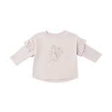 Quincy Mae - Ruffle Long Sleeve Tee Fleur