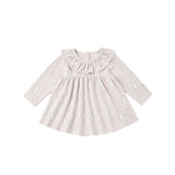 Quincy Mae - Ruffle Collar Jersey Dress Owls