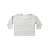Quincy Mae - Long Sleeve Tee Laurel Microstripe