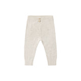 Quincy Mae - Rib Knit Legging Heathered Oatmeal