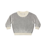 Quincy Mae - Relaxed Knit Sweater Midnight Stripe