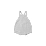 Quincy Mae - Caleb Knit Shortall Heathered Sky