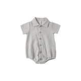 Quincy Mae - Matteo Romper Sage Gingham