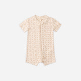 Quincy Mae - Zip Short Sleeve Sleeper Strawberries