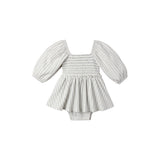 Quincy Mae - Lainey Romper Cloud Stripe