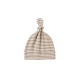 Quincy Mae - Knotted Baby Hat -  Almond Stripe