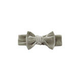 Quincy Mae - Velour Bow Headband - Spruce