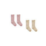 Quincy Mae - Sock Set Butterscotch, Mauve
