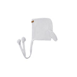 Quincy Mae - Bunny Knit Bonnet Heathered Sky