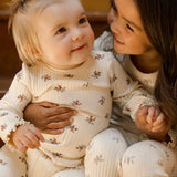 Rylee & Cru - Legging - Brick Ditsy