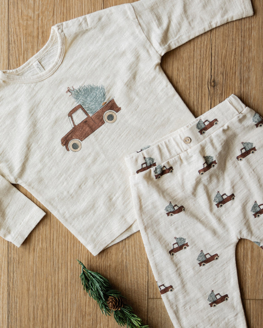 Rylee & Cru - Long Sleeve Tee & Pant Set - Trucks