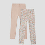 Rylee & Cru - Ribbed Legging Set Flower Field, Heathered Blush