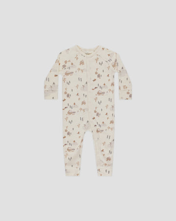 Rylee & Cru - Organic Long John Pajama - Winter Town