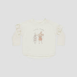 Rylee & Cru - Ruffle Long Sleeve Tee - Mouse