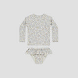 Rylee & Cru - Rashguard Set - Blue Ditsy