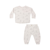 Rylee & Cru - Long Sleeve Tee + Pant Set Skiing Penguins