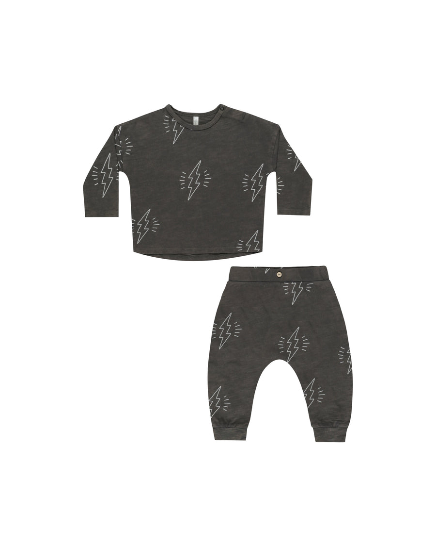 Rylee & Cru - Long Sleeve Tee + Pant - Bolts