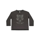 Rylee & Cru - Raw Edge Long Sleeve - Wolf Pack Washed Black