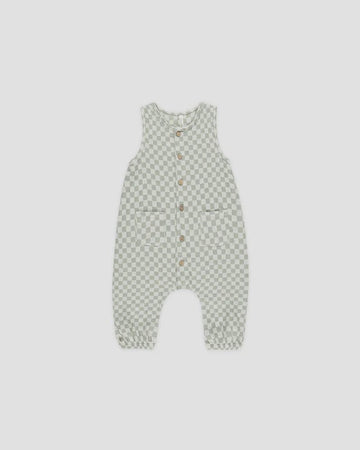 Rylee & Cru - Woven Jumpsuit - Sage Check